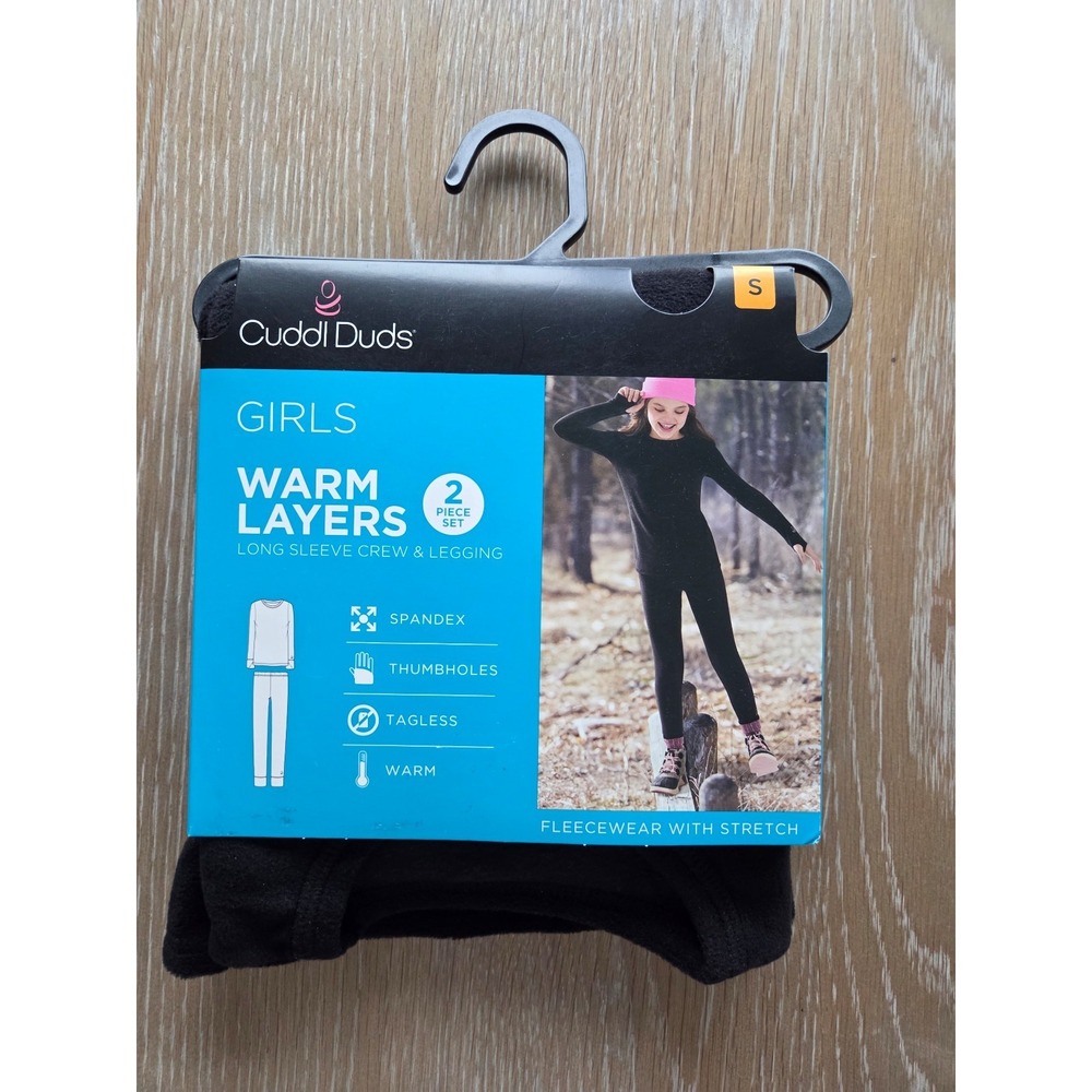 Cuddl Duds girls fleece warm layers set size small